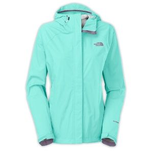 Northface Raincoat Seafoam Green